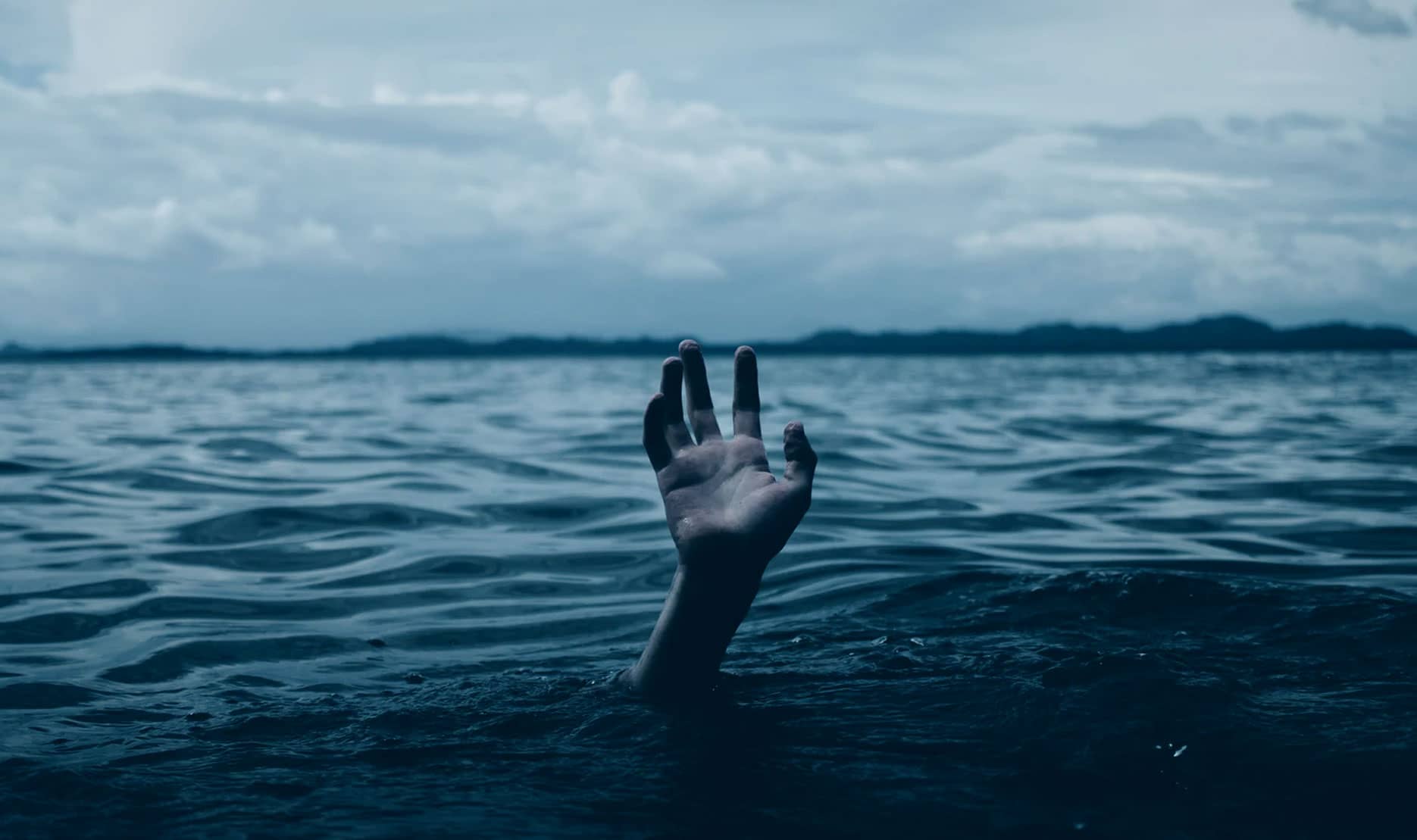 Drowning Hand in Ocean Drowning Hand in Ocean